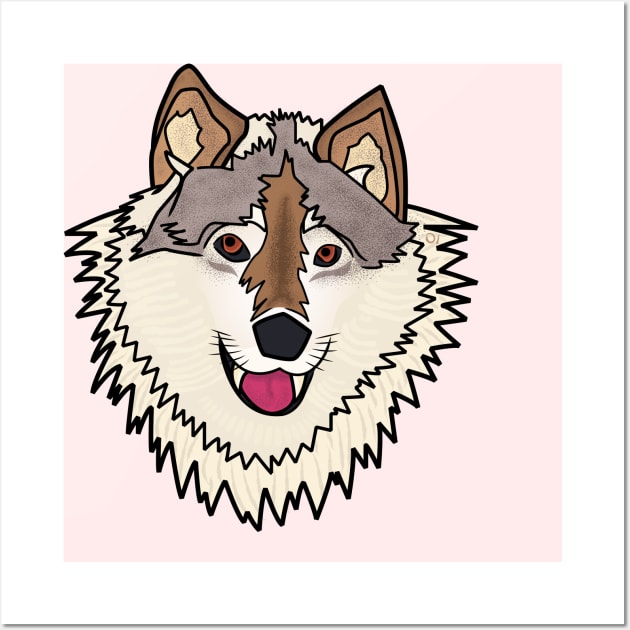 Smiley wolf Wall Art by onategraphics
